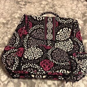 Vera Bradley NWT double zip backpack pattern, Canterbury, magenta